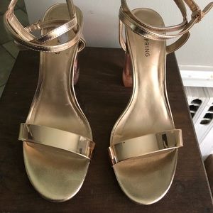 Rose gold call it spring heels